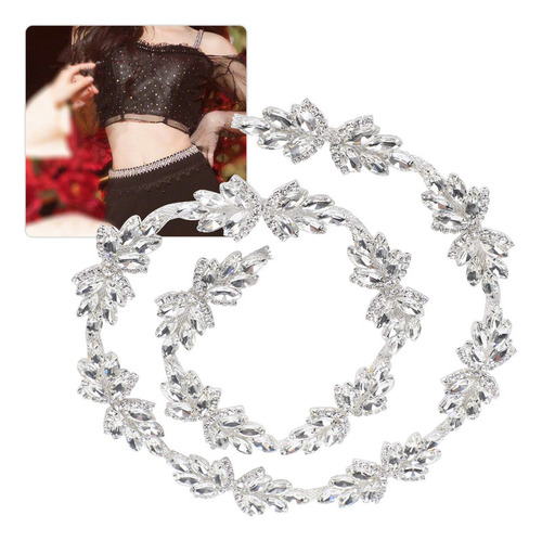 Apliques De Diamantes De Imitación De Cristal, 1 Yarda De A