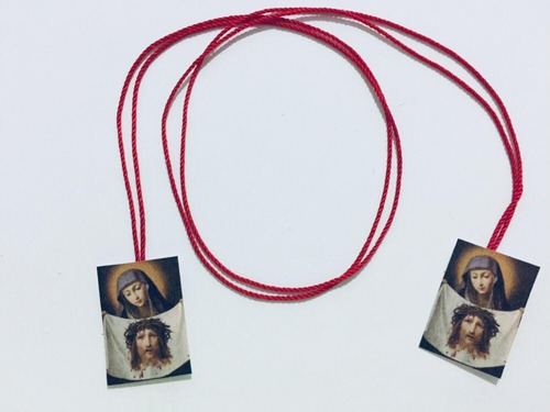 19 Collar Escapulario Santa Veronica Rostro De Cristo 19 Pza