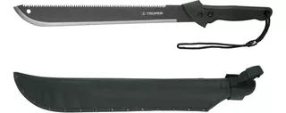 Machete Doble Filo 18 Cacha Bimaterial, Con Funda 13098