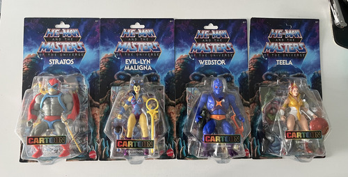 Máster Of The Universe Cartoon Collection 4 Figuras (Usado)