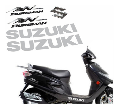 Kit Faixa Emblema Adesivo Suzuki Burgman An 125 2 2007bgm 02