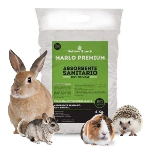 Viruta Marlo Choclo Conejos Cobayos Chinchillas Erizos 4kg