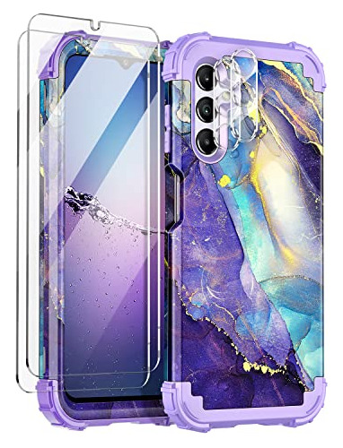 Funda Samsung Galaxy A14 Protectores Pantalla Y Lente Cámara