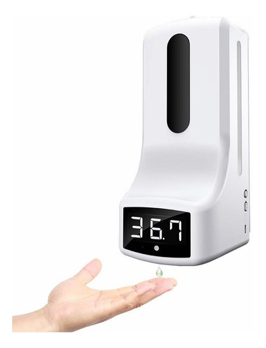 Imagen 1 de 10 de Dispensador De Gel Automático K9 Con Termómetro