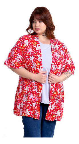 Kimono Saco   Mujer  Talles Grandes Y Especiales 