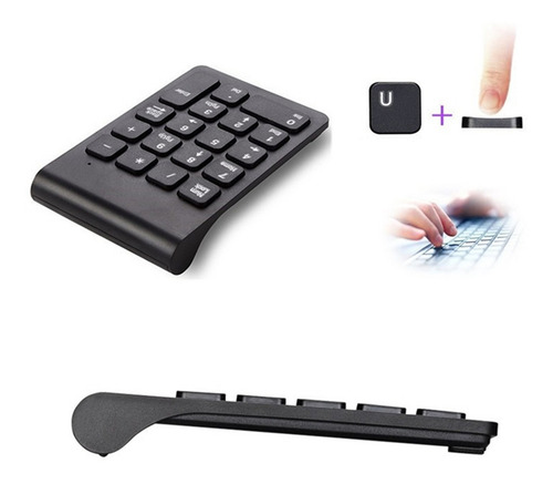Imagen 2 de 6 de 2.4g Teclado Numérico Inalámbrico Teclado Numérico