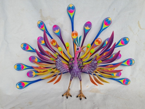 Alebrije De Pavo Real Morado | Artesanias | Oaxaca | México 