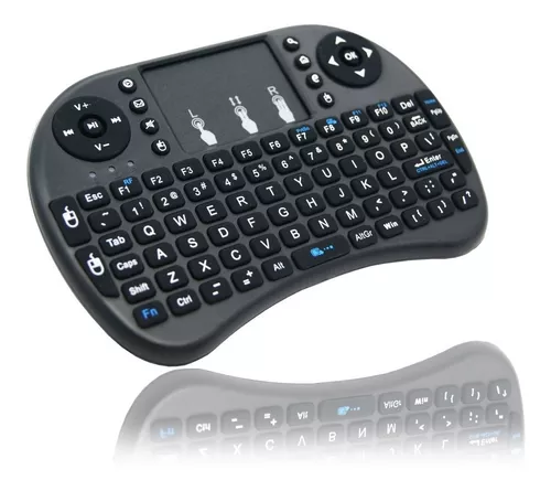 Mini teclado inalámbrico Touchpad en español con luz LED 2.4 GHz - Buytiti