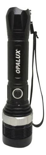 Linterna Táctica Luz Led Flash Y Zoom Recargable 220v Opalux