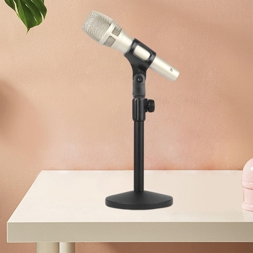 Soporte De Micrófono Ajustable Con Clip De Micrófono Para