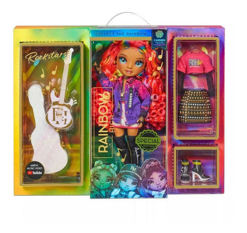 Imagem 1 de 6 de Rainbow High Rockstar Carmen Major Doll Special Target