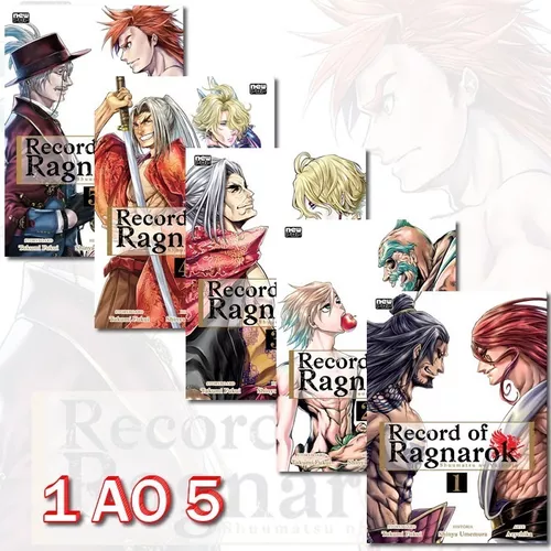 Record Of Ragnarok Vols. 1 + 2 + 3 + 4 KIT Mangá NewPOP Lacrados