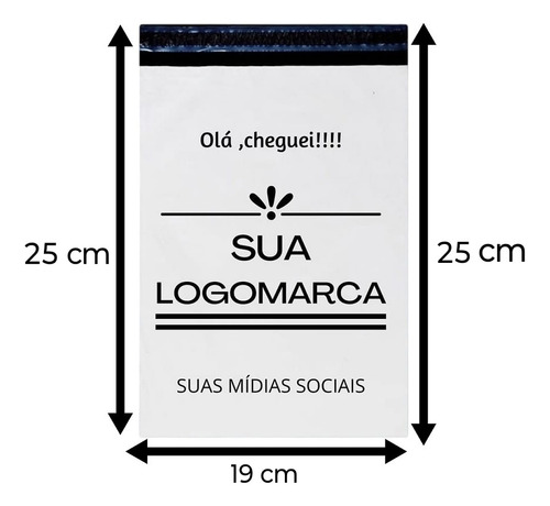 Envelope De Correios Ecommerce Personalizado 19x25//500 Unid