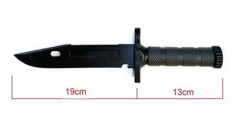 Imagen 2 de 10 de Cuchillo Táctico Tipo Cazador, Incluye Funda De Polímero