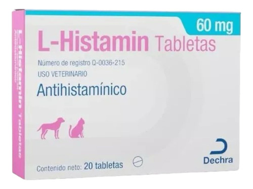 L Histamin 60 Mg, 20 Tabletas Dechra