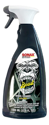 Limpiador De Ruedas Sonax The Beast, 1000 Ml, Transparente