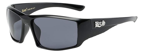 Locs 91138 Gafas De Sol Negras Auténtico Gangster Sport