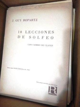 10 Lecciones De Solfeo Guy Ropartz  Con Cambio De Claves