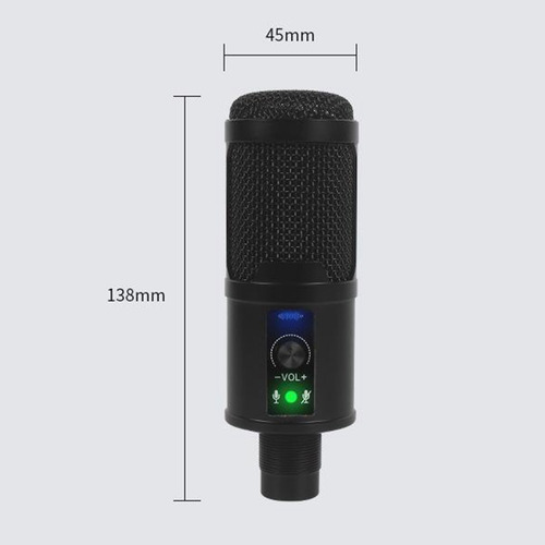 Imagem 5 de 12 de Kit De Microfone Usb Tripé De Montagem Contra Choque Para