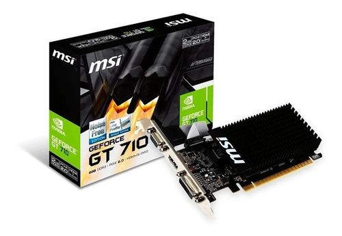 Placa Video Msi Geforce 700 Series Gt 710 Low Profile 2gb