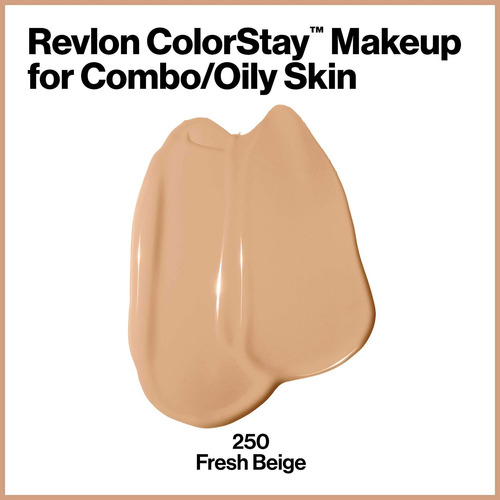 Imagen 2 de 8 de Base De Maquillaje Revlon Colorstay Makeup Cutis Mixto/graso