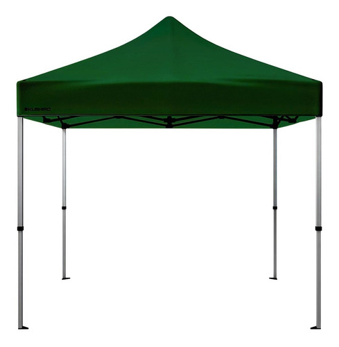 Gazebo 3x3 Mt Kushiro Reforzado Verde Plegable Camping Playa