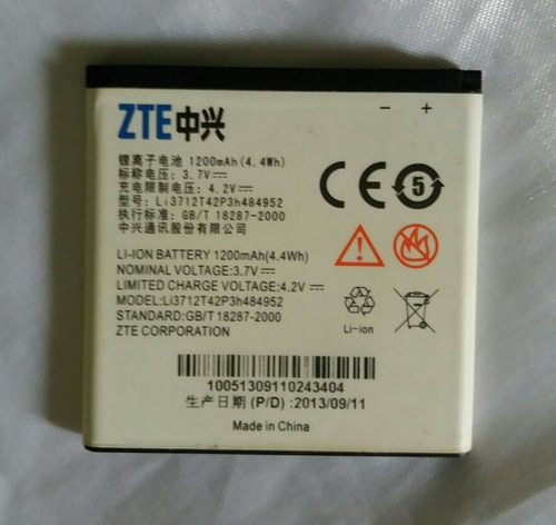 Bateria Zte Kis Flex Li3712t42p3h484952