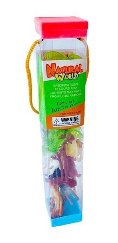 Animales Plastico Juguete Tubo Selva Mar Insectos Dinosaurio