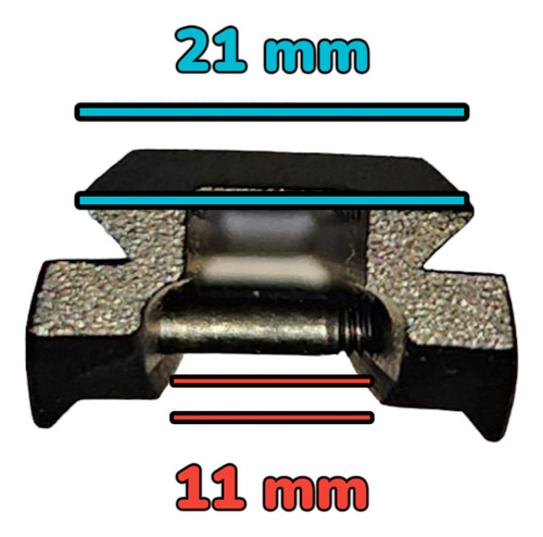 Adaptador Riel Picatinny De 11 Mm A 21mm Con Monturas Altas
