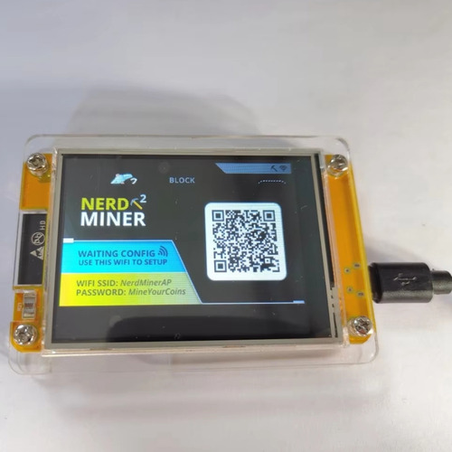 Ecrã Bitcoin Nerd Miner V2 55-56kh/s De 2,8 Polegadas Btc Ne