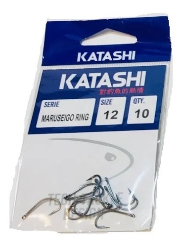 Anzuelos Katashi Maruseigo Ring N° 12 Blister 10 Unidades