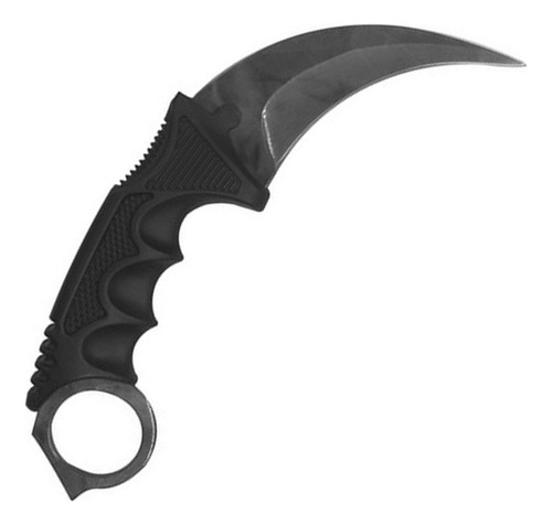 Faca Canivete Curvado Oxidado Com Bainha Karambit Csgo A22 