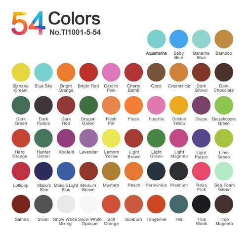 Kit De 54 Colores Tinta Para Tatuaje Profesio Tattoo Ink Set