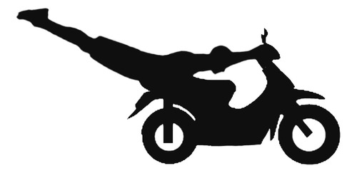 Calcomanias Volando Bajito Moto Superman 15 Cm X 4 Un