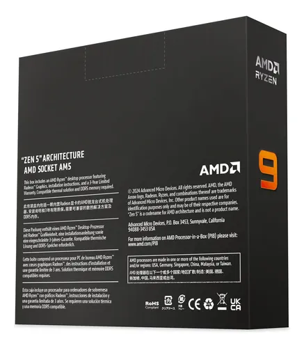 Processador Amd Ryzen 9 9950x 16-core 5.7ghz Am5 Zen 5