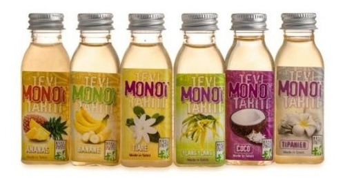 Pack 6 Monoi Tahiti Parfums 30ml Marca Tevi Original Tahiti