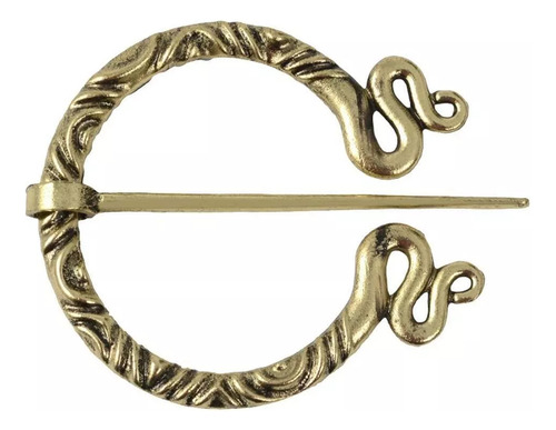 Pin De Capa Penangular Broche Joyería Medieval Bufanda Chalc