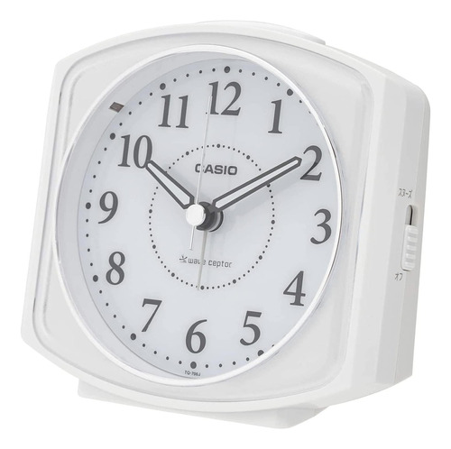 Casio Tq-700j-7jf Despertador, Radio, Blanco, Luz Analógica,