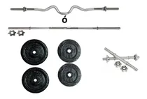 Comprar Kit Set Pesas Barra Mancuernas Graduable Juego 52 Lbs Profit