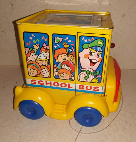 Juguete Trusty Tim School Bus Jack In The Box Mattel 1969 (Usado)