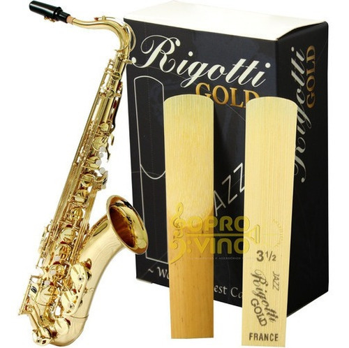 Palheta Sax Tenor Nº 3,5 Medium Rigotti Gold France (un.)