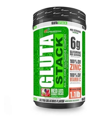 Gluta Stack Glutamina Zinc Glutamine Megaplex Upn