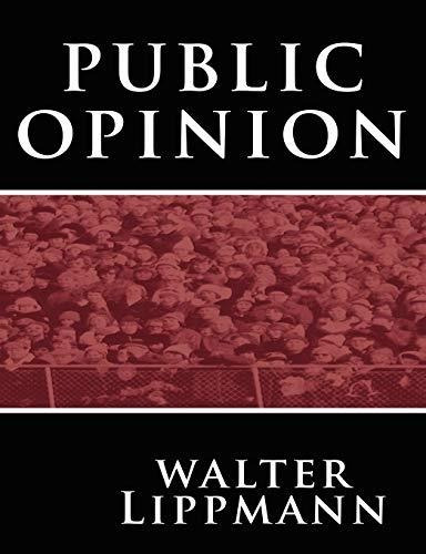 Book : Public Opinion - Lippmann, Walter