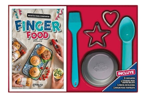 * Finger Food * Caja C Libro + Elementos D Cocina Para Niños