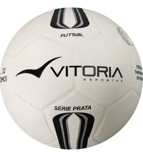 Bola Futsal Vitoria Oficial Prata Max 500 Adulto