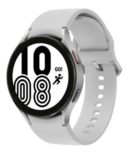 Imagen 1 de 5 de Samsung Galaxy Watch4 (Bluetooth) 1.4" caja 44mm de  aluminio  silver, malla  silver de  fluoroelastómero SM-R870