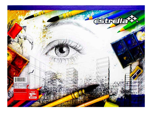 Block De Dibujo Estrella Constructivo 33x50 20 Hojas
