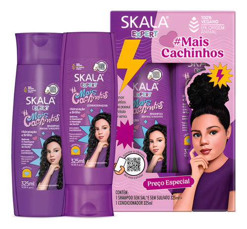 Skala Shampoo Y Acondicionador Mais Cachinhos 325ml