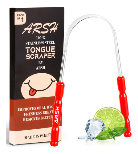 Arsh - Raspador De Lengua Para Adultos Y Ninos, Limpiador De