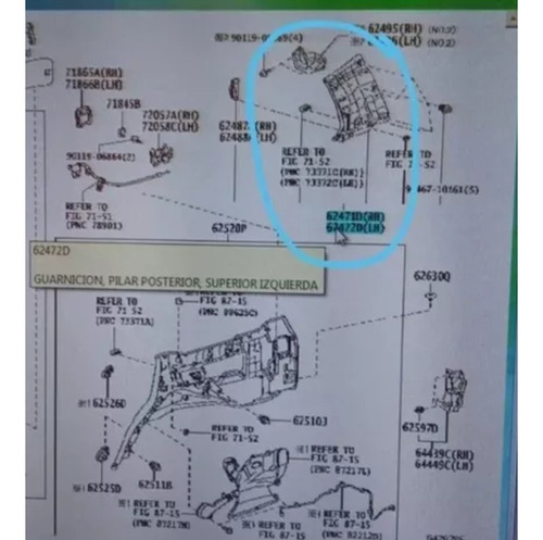 Tapizados Traseros Superiores Toyota Roraima 2018